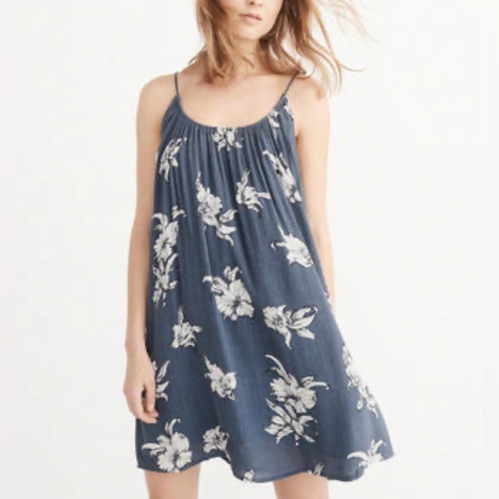 Abercrombie & Fitch Trapeze Swing Dress Floral Print Size XSP